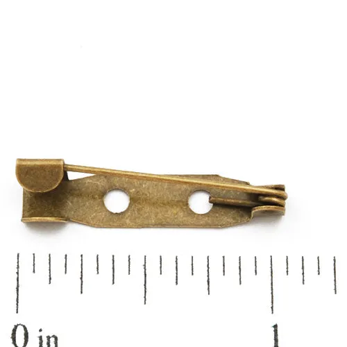 25mm Antique Bronze Safety Pin,Sold 200 Pcs per pkg