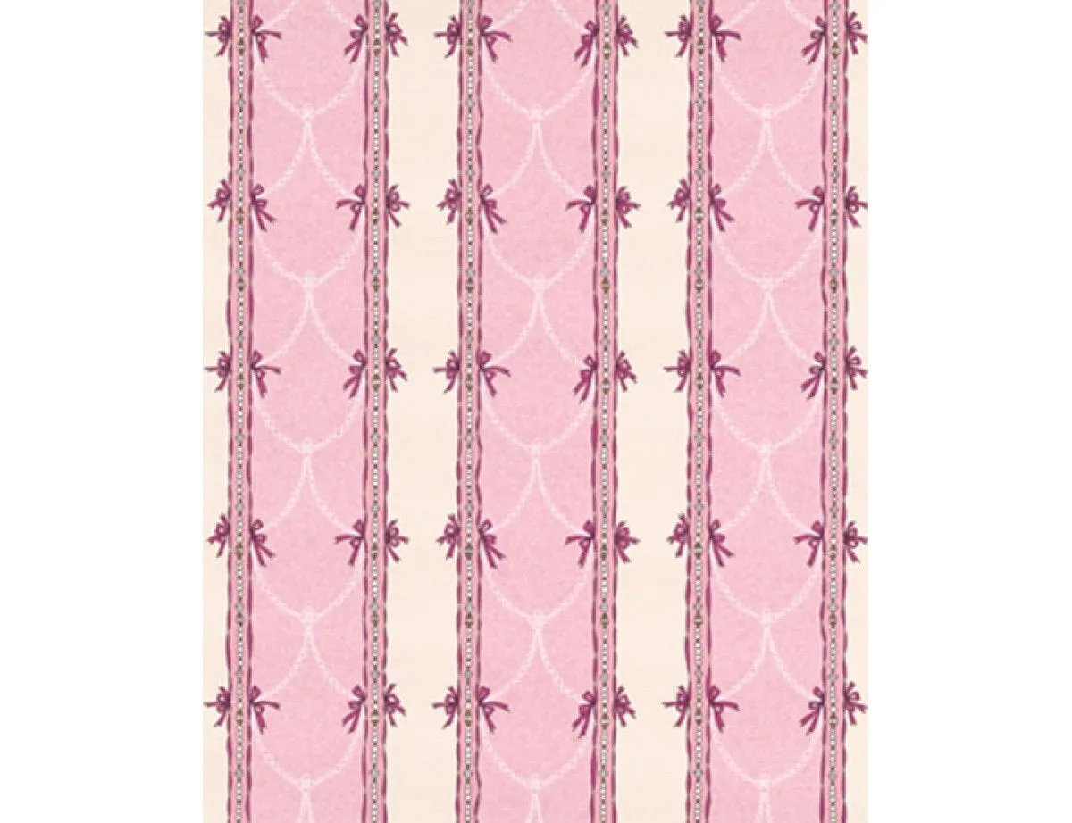 Beads Stripes Rose Pink 7305-05 Wallpaper