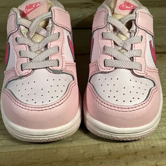 Toddler Size 7C - Nike Dunk Low (TD) “Triple Pink” Kids Baby Sneakers DH9761-600